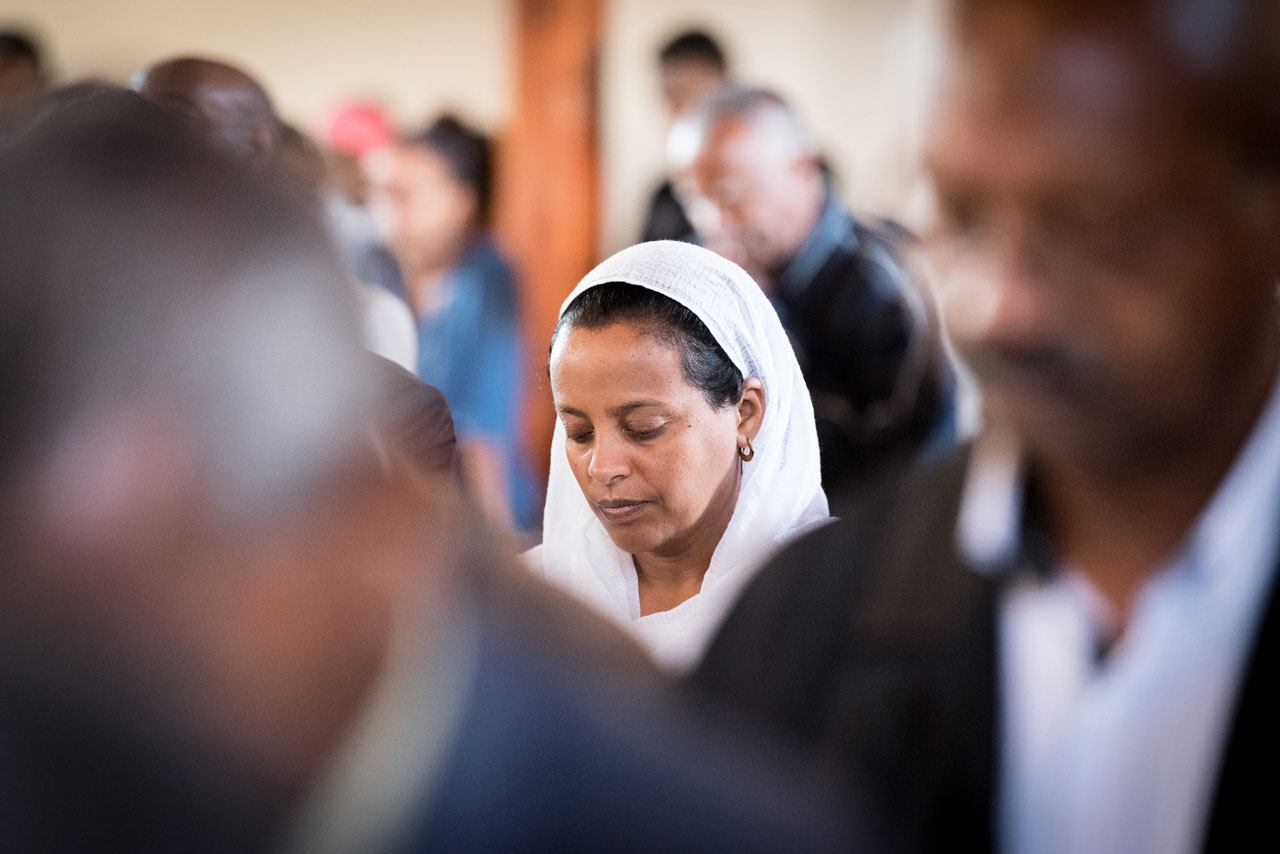 Sunday worship, Addis Ababa Evangelical Church Mekane Yesus, Ethiopia.