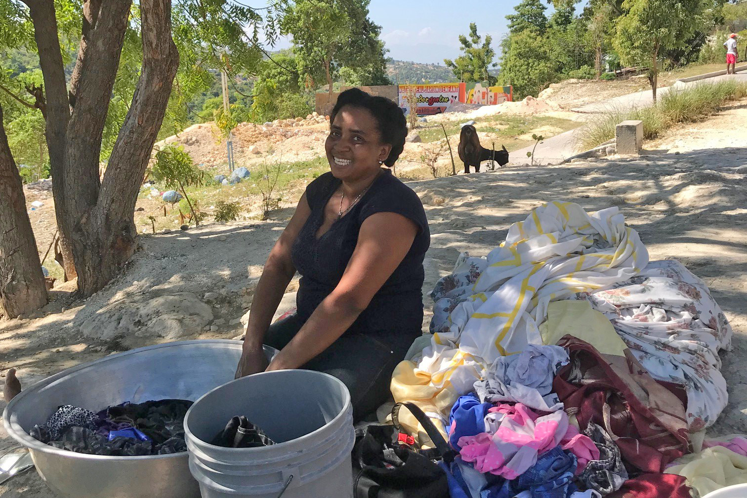 Nadine Joseph, who started a new life after the earthquake in Gressier.