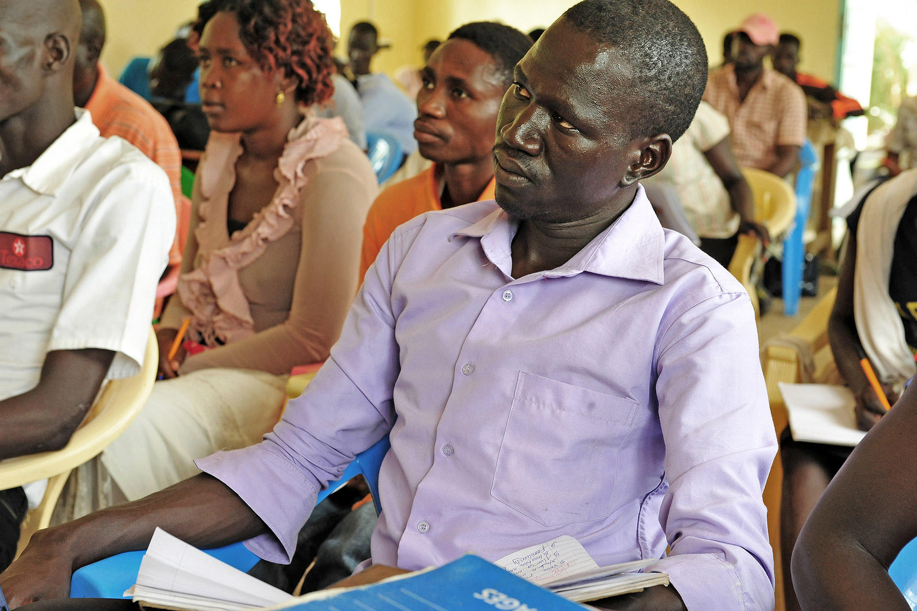 Since the beginning of the year, the 42 protection focal teachers have received a series of trainings to better be able to detect and respond to violence against children.