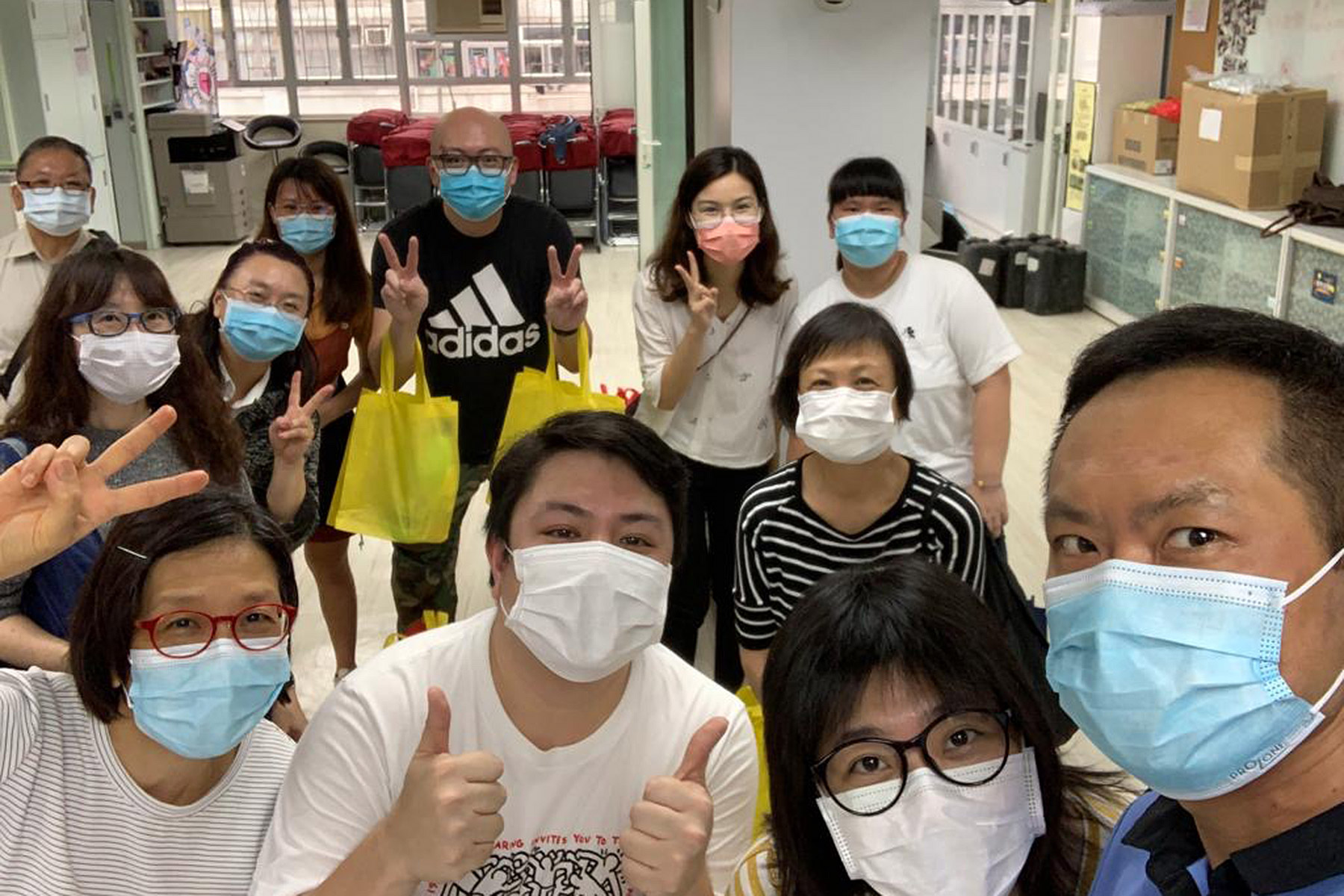 Volunteers at the Eternal Life Lutheran Church in Hong Kong