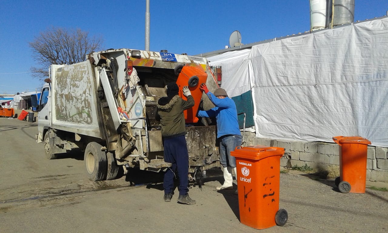 Garbage collection in Dawodiya camp