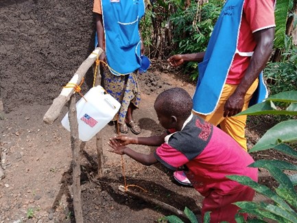 Hand washing with ‘tippy taps’ are a cornerstone of the prevention campaign.