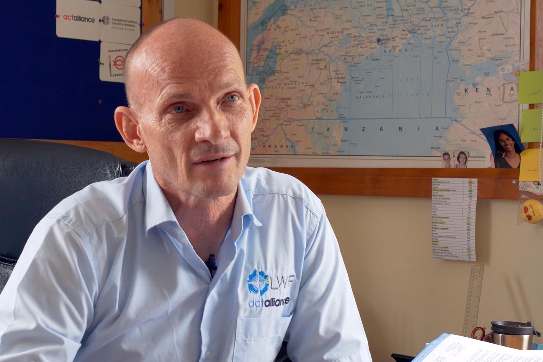 Jesse Kamstra, LWF Country Representative in Uganda, explains how staff are responding to the crisis.