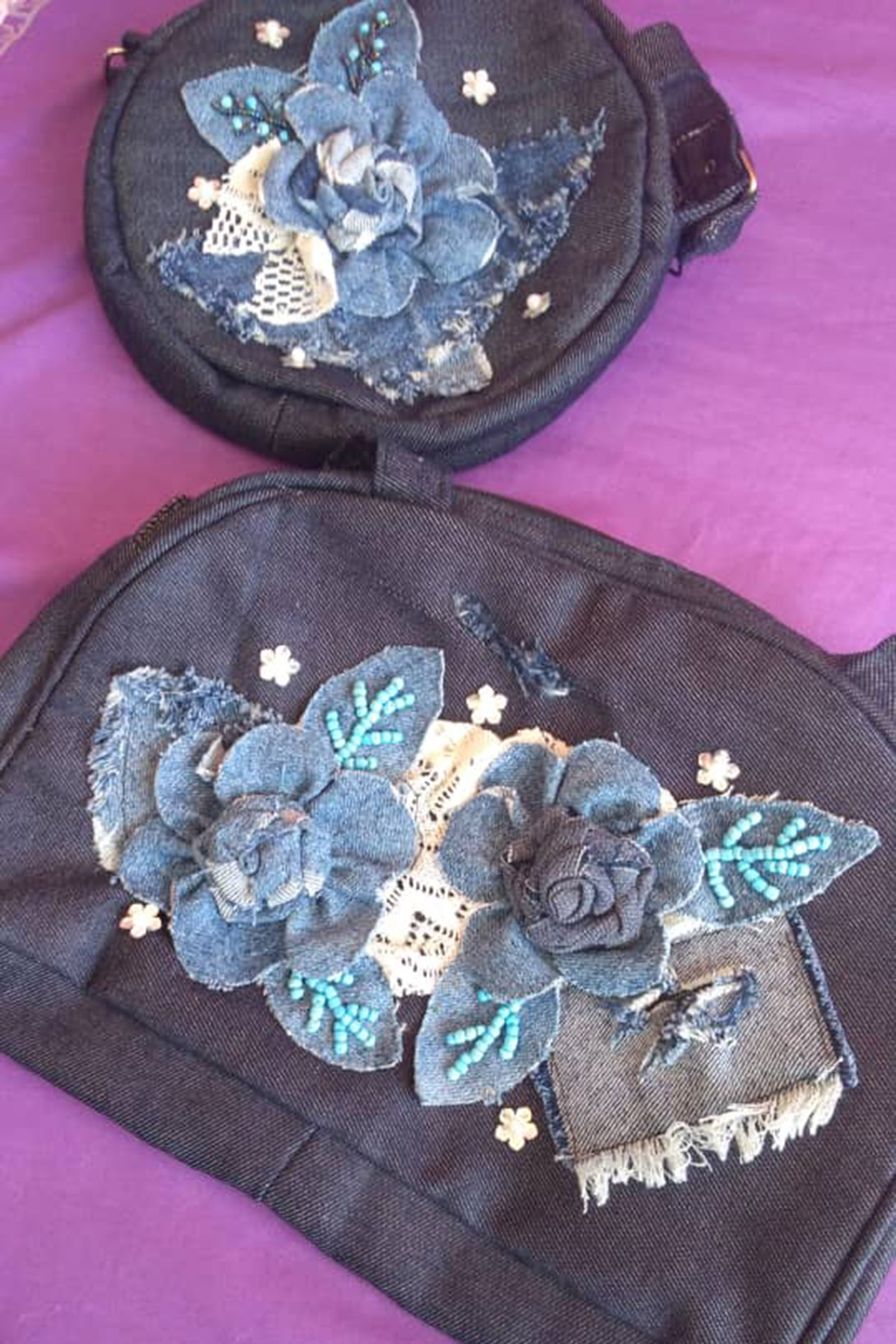 House slippers, tablecloths, and beautifully decorated purses, are among the many items produced by women at the “House of Friendship.”