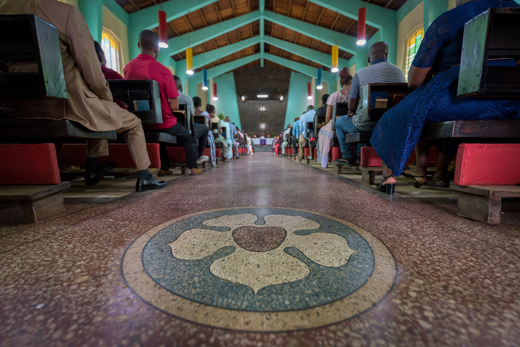 Moshi Lutheran Cathedral filled to the brim during Sunday service on 27 March.