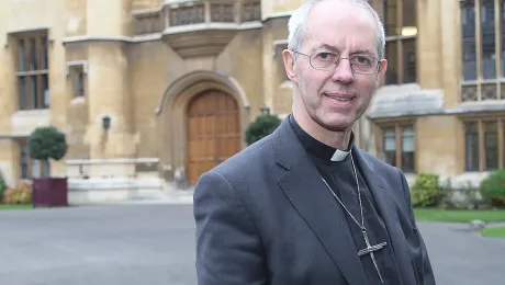 The nomination of Bishop Justin Welby as the 105th Archbishop of Canterbury was announced today at Lambeth Palace. Â© Lambeth Palace/Picture Partnership