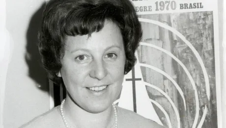 Christa Held started working at the LWF in 1960. Photo: LWF Archives