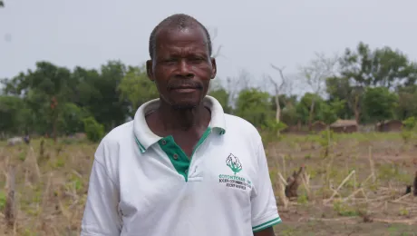 Daniel Deba, president of the Dosseye seed production cooperative. Photo: LWF/ C. KÃ¤stner