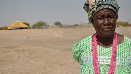 âThe worst drought I have ever seen.â Tusnerde worries for her village. Photo: LWF/ Thomas Ekelund