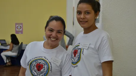 ILFE youth members Freidys Velazquez (right) and Alejandra LÃ³pez. Photo: ILFE/Chelcea Macek