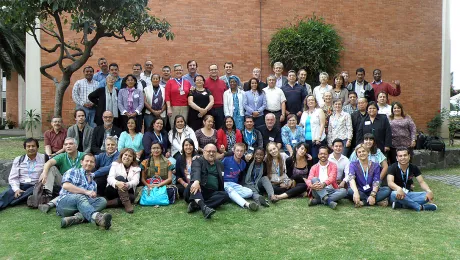 Lutheran leaders from Latin America and the Caribbean at the Mexico City leadership conference. Photo: Adriana CastaÃ±eda