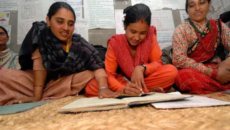 Members of the Gaurishankar Women Cooperative formed by LWF Nepal in Ramechham district. The successful audit of the LWF/DWS country program in Nepal was an important step to HAP certification. Â© LWF Nepal