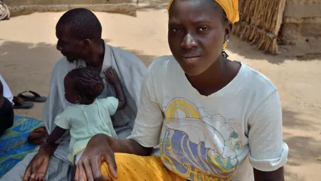 Life is difficult following the lack of harvest this year, says Mari, 21, who lives with her husband and daughter in Fangad village in southwest Senegal. Â© LWF/Thomas Ekelund