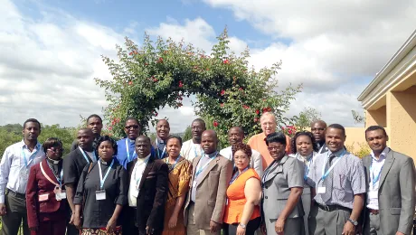 Theologians attending the regional hermeneutics workshop in Johannesburg, South Africa. Photo: LWF/I. Benesch