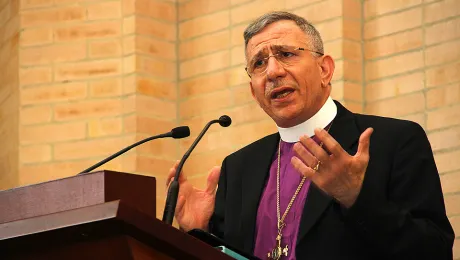 LWF President Bishop Munib A. Younan addresses the Council 2012 in BogotÃ¡, Colombia Â© LWF/Milton Blanco