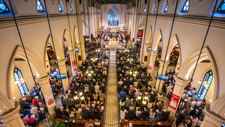 The congregation at St John's Cathedral, Hong Kong, for the official opening of ACC-17. Photo: ACNS