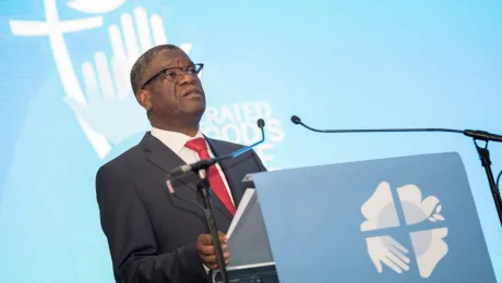 Dr. Denis Mukwege at the Lutheran World Federation's Twelfth Assembly. Photo: LWF/Albin Hillert