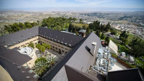 Augusta Victoria Hospital aerial view. Photo: LWF/M.Renaux