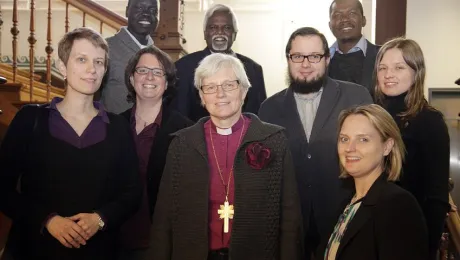 LWF member church representatives and staff at the first meeting of the LWF study group on Lutheran engagement in public space, in Stuttgart, Germany, February 2015. Photo: Dr Thilo Fitzner