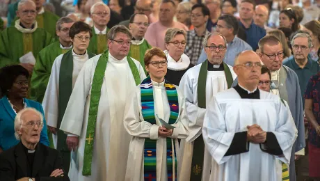 In July 2016, members of the LutheranâRoman Catholic Commission on Unity met in London, United Kingdom, and participated in a mass held at the Westminster Cathedral. Photo: Mazur/catholicnews.org.uk