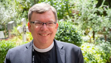 Prof. Dr Dirk Lange during the visit of an LWF delegation to the Vatican in June 2021. Photo: LWF/A. Danielsson