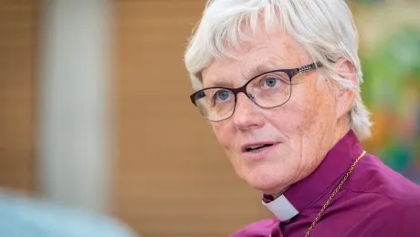 Rev. Dr Antje JackelÃ©n, Archbishop of the Church of Sweden and LWF Vice-President for the Nordic region. Photo: LWF/A.Hillert