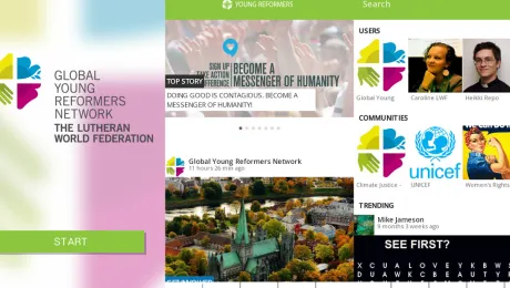 LWF on the move - keep up to date with the new LWF youth app, Young Reformers