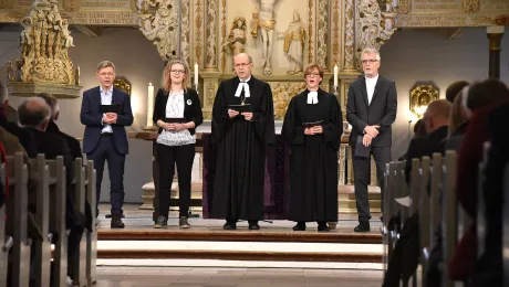 During the church service for the launch of theÂ campaignÂ of Bread for the World with the theme 