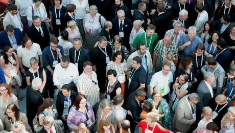 More than 400 delegates, advisors, stewards, youth, staff, and distinguished guests take part in the 2018 General Assembly and related events. Photo: CEC/ Mladen Trkulja