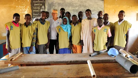 On his visit to Chad, LWF General Secretary Rev. Dr Martin Junge encouraged staff working in the country program, met refugees and host communities and discussed the countryâs protracted refugee and forgotten humanitarian crisis. Photo: LWF/A. S. DanÃ­elsson