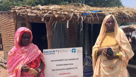 Livelihoods and peace-building go hand in hand for this womenâs group of widows who are now producing snacks to sell at the market. Photo: LWF/ S. Muis