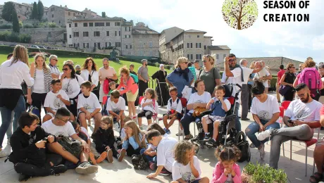 Children of the Seraphic Institute, joining in advocating for climate justice. Photo: LWF/ C. Rimmer