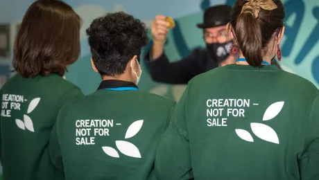 COP26 has concluded, but the LWF will continue to advocate for climate and intergenerational justice and creation care. Photo: LWF/Albin Hillert