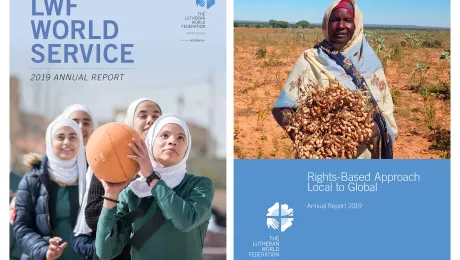 The two annual reports are available for download as resources on the LWF website. Montage: LWF/ S. Gallay