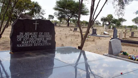 Memorial for the 12 Namibian heroes at the local cemetery in Windhoek. Photo: LWF/H. Martinussen