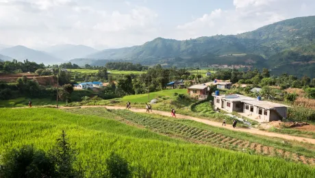 Christian communities worldwide should be models for an economy of life in their own contexts urge the global Christian organizations. The photo shows LWF livelihoods projects in Nepal. LWF/Albin Hillert