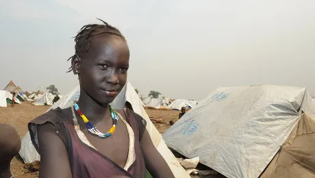 A South Sudanese girl at the Lietchor refugee camp in Gambella, western Ethiopia. Photo: Christof Krackhardt/ACT/Diakonie Katastrophenhilfe