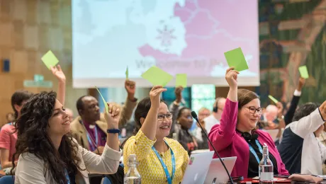 The LWF Council meets yearly and is the highest authority of the LWF between assemblies. The 2019 LWF Council met in Geneva. Photo: Albin Hillert/LWF