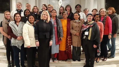 Participants at a global consultation of Women doing Theology gather at Holy Trinity Lutheran church in Warsaw, Poland, in November 2019. Photo: LWF/P. Hitchen 