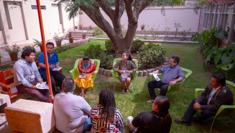 Intergenerational discussion at the Latin America and the Caribbean & North America Leadership Conference in 2019. Photo: LWF/A. Danielsson