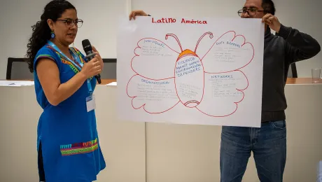 LWF Communion Office staff marked the 2019 International Womenâs Day by taking part in activities on gender justice. Photo: LWF/S. Gallay