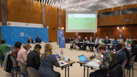 The Meeting of Officers met for the second time in Geneva, Switzerland on the 5 December 2017. Photo: LWF/S. Gallay