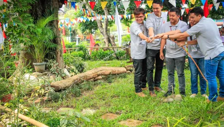 Tree planting and dedication of the Lutheran Church in the Philippines Luther Garden in 2017. Photo: LCP