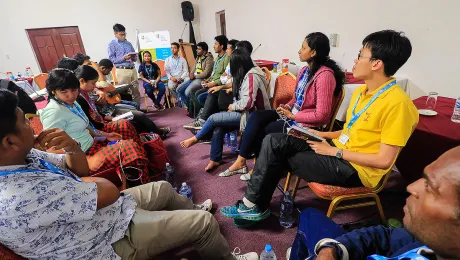 Delegates at Youth Pre-Assembly, Windhoek, Namibia, May 2017. Photo: LWF/Johanan Celine Valeriano