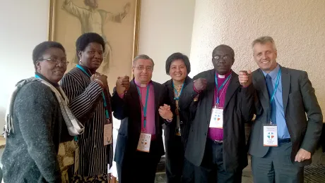 LWF church leaders #fastfortheclimate at the Partnership Consultation of the Evangelical Lutheran Church of Finland. Photo: LWF