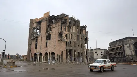 The ruins of a building in war-torn Mosul, Iraq. Photo: Paul Jeffrey/ACT Alliance 