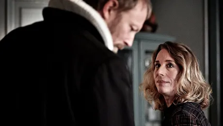 Herrens Veje is a Danish drama about the many facets of faith and meaning. Johannes Krogh (Lars Mikkelsen) is a dean in the church and a main character in the series. Elisabeth Krogh (Ann Eleonora JÃ¸rgensen) is his wife. Photo: DR1/Tina Harden