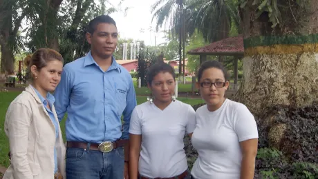 A group of participants in the LWF-run PACOS course. Photo: LWF Central America/M. Salinas