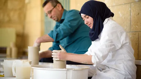 Through the Augusta Victoria Hospital and the Vocational Training Program, The LWF Jerusalem program has been assisting Palestinian refugees for 70 years. Photo: LWF / M. Renaux