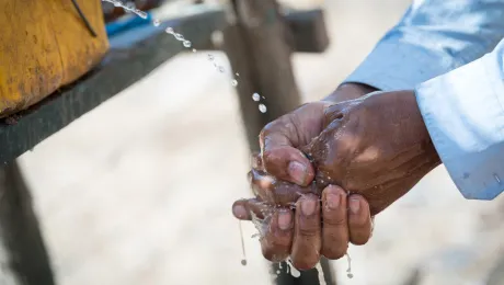 LWFâs humanitarian and development work in Ethiopia includes provision of potable water to communities displaced by drought or conflict. Photo: LWF/Albin Hillert